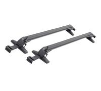 Barre Trasversali 1 paio di barre portapacchi universali per auto da tetto, in alluminio nero, con serratura Rail Tetto(A-2 piece 82cm)