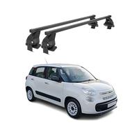 Barre trasversali Menabo compatibili con Fiat 500L 2012-2024 Nero