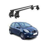Barre trasversali Menabo compatibili con Toyota Yaris 2005-2011, colore: Nero