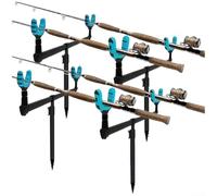 Barre trasversali per canna da pesca alla carpa, con staffa bidirezionale, supporti a U in alluminio per pesca a partita grossolana, 25 cm, 30 cm (tre teste)