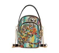 Barred Owl Stained Glass trendy crossbody borse da viaggio con multi tasche borsa per le donne regali di compleanno per le donne