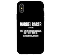 Barrel Racer Definizione Orgoglioso Funny Barrel Racing Custodia per iPhone X/XS