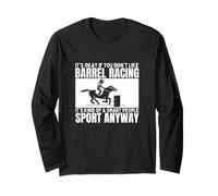 Barrel Racing è per Persone Intelligenti Funny Barrel Racer Maglia a Manica