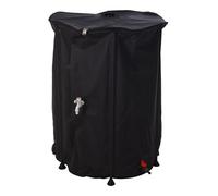 Barrel Rainwater Collector 500 L Pieghevole e Resistente PV Raccordo Tubo e Rubinetto Bianco