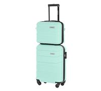 BARRENS Set valigia da cabina + valigetta cosmetica | Valigia da cabina 55x40x20cm 34l | Valigetta cosmetica31x35x18cm 17l | Materiale ABS resistente | Menta