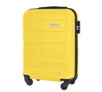 BARRENS Valigia Bagaglio a Mano 55x40x20 - Trolley Cabina Rigido in ABS - 4 Ruote 360° - Piccola Valige Cabin Size 34 L (Giallo)