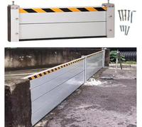 Barrera de aluminio Contra inundaciones para la protección de la puerta del garaje. Adecuada para garaje, sótano, puerta Principal y entrada de vehícu