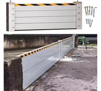 Barrera de aluminio Contra inundaciones para la protección de la puerta del garaje. Adecuada para garaje, sótano, puerta Principal y entrada de vehícu