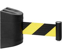 Barrera magnética retráctil para Colas, pared, 10 m, plástico ABS, para aislamiento pared, Retractor cinturón seguridad, Ideal para tiendas, aeropuertos y bancos.