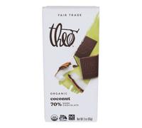 Barretta Di Cioccolato Fondente Biologico Al Cocco 3 Oz (Confezione Da 12)