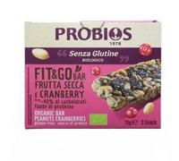 Barretta Fit&Go Frutta Secca E Cranberry Senza Glutine - Probios 75 g