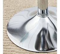 Barretta Flexibles con Tavolino in Vetro di 89 cm + 2 Stools Regolabili e Rotanti Design Trasparente Risparmio Spazio