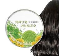 Barretta per shampoo oscurante, capelli neri e spessi Fallopia Multiflora Shampoo Bar, sapone per capelli con oli essenziali di estratti vegetali naturali per uomini, bambini e jingling