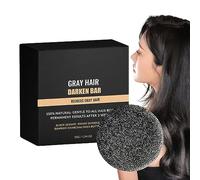 Barretta per shampoo oscurante, Reverse Grey Hair Black Shampoo Bar - Accessorio per la cura dei capelli con formula vegetale naturale per barba, capelli e sopracciglia