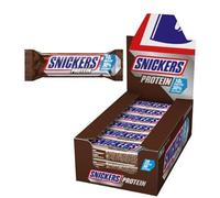 Barretta Proteica con Caramello e Arachidi Tostate Ricoperta al Cioccolato al Latte per Snickers, Box con 18 Snack da 47g