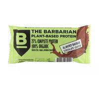 Barretta proteica The Barbarian Mandorle e baobab ricoperte di cioccolato biologico, 68 g