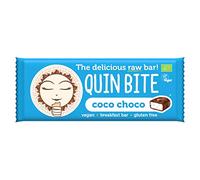 Barretta RAW, cioccolato al cocco, senza glutine BIO 30 g Quin Bite