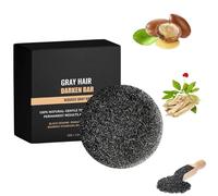 Barretta scurente naturale per capelli con aumento del volume - Barretta shampoo per la cura dei capelli grigi per uomini e donne (1pcs)