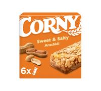 Barrette di Cereali Corny Sweet & Salty Arachidi 10 Confezioni da 6 x 25 g