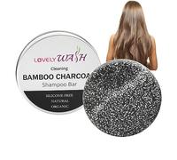 Barrette per shampoo al carbone biologico - Barre per shampoo al carbone attivo da 65 g per capelli naturali | Barretta per shampoo disintossica il cuoio capelluto, favorisce la circolazione sanguigna