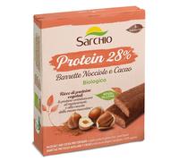 Barrette Protein Senza Glutine con Nocciole e Cacao - Sarchio 135 g
