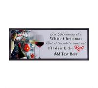 Barrette Runner Natale Vino Dream Divertente Personalizzato Tavolo Decorazione