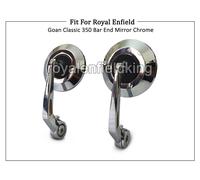 Barrette Taglio Specchio Cromo D2 Per Reale Enfield Goan Classico 350