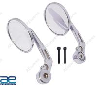 Barrette Taglio Specchio Kit Cromo Per Reale Enfield Guerrilla 450 & Himalaya