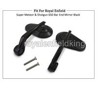 Barrette Taglio Specchio Nero D3 Per Reale Enfield Super Meteor & Fucile 650