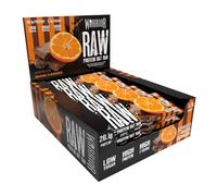 Barrette Warrior Raw Protein Flapjack (20 g) - 12 x 75 g - Sostituto del pasto a basso contenuto di zuccheri - Spuntino sano a base di avena per l’energia (Cioccolato e arancia)