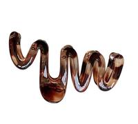 Barrettes per capelli larghi alla moda Unico Morsetto Marrone Clip Clip per capelli Stylish Wide Hair Accessori per il tempo libero