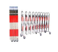 Barricata espandibile con ruote Barriera di sicurezza retrattile per la sicurezza di edilizia e garage Controllo della folla portatile Soluzione di gestione del traffico pesante