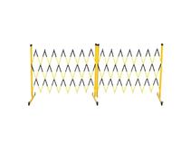 Barricata espandibile in metallo con rotelle regolabili | Barriera di sicurezza mobile for recinzione stradale, for strade all'aperto barricata