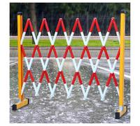 Barricata Espandibile In Metallo Industriale, Cancello Temporaneo Mobile Flessibile, Recinzione Stradale Regolabile, For Area Di Costruzione, Controllo Del Traffico, Cordone(900cm)