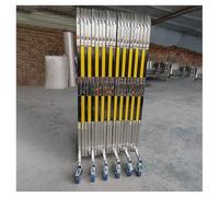 Barricata Metallica Espandibile Industriale, Recinzione Di Sicurezza Stradale Estensibile, In Acciaio Inox, Indipendente, Istantanea, Barriera Di Sicurezza(Size:1.1*6 meters,Color:Giallo e nero)