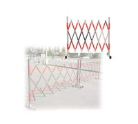 Barricata metallica espandibile portatile,Barriera di sicurezza for percorsi pedonali e accessi pedonali -Design leggero e telescopico for un rapido utilizzo(1.2x2.5m)