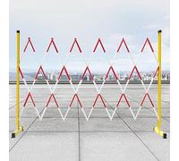Barricata Mobile espandibile - Barriera di Sicurezza Industriale Pieghevole con rotelle per la Sicurezza del vialetto, Il Controllo del Traffico Stradale, la Sicurezza dei pedoni e la flessi