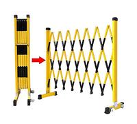 Barricata Retrattile in Metallo Industriale - Recinzione di Sicurezza per Il Traffico, Pieghevole, espandibile e cancello a Forbice Mobile per la Sicurezza di Strade, Garage ed Eventi all'ap