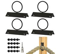 Barrier Bracket, Recinzione Post, 965 g Rope Holder, Heavy-Duty Ring Mount, Decorative Metal Base, Ideal for Dockside Stairway Decking, Stylish Family Garden Landscape Edging