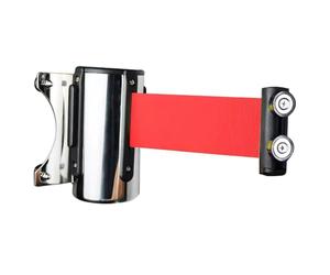 Barriera a cintura retrattile for montaggio a parete 2/3/5M Cordone di sicurezza magnetico regolabile for il controllo della folla fisso for la gestione del traffico(A,3M/9.8FT)