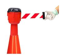 Barriera a Naretrattile Montata su Cono Naretrattile per Cono Stradale da 10 M per Blocil Traffico e Le Aree Pedonali con Pulsante Di Blocco/B/10M(32Ft)