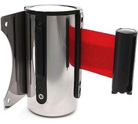 Barriera a nastro retrattile, 3m Wall Mounted Retractable Red Belt Rope Barrier for Crowd Control