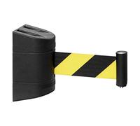 Barriera a nastro retrattile, sistema di gestione delle code, montante di sicurezza a parete, soluzione di controllo della folla, divisore in corda flessibile, barriera di sicurezza, ideale per eventi