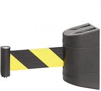 Barriera a parete retrattile magnetica retrattile montata a parete, barriera a cintura retrattile, cintura isolante a parete in plastica ABS da 10 m, riavvolgitore cintura di sicurezza, utilizzato nei