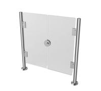 Barriera acrilica universale della porta di sicurezza industriale per la porta d'ingresso durevole dei supermercati per le biblioteche 2 x 2ft barriera di protezione resistente della soluzione di