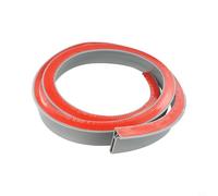 Barriera anti-acqua, barriera in silicone pieghevole per doccia, tappo acqua per ambienti umidi, pavimento, bordo del bagno, per lavello della cucina, pavimento del bagno (5 cm, grigio, 200 cm)