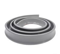 Barriera anti-acqua, barriera in silicone pieghevole per doccia, tappo acqua per ambienti umidi, pavimento del bagno, per cucina, lavello e pavimento del bagno (5 cm, grigio, 300 cm)