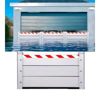 Barriera Anti-allagamento per Porte - Sistema di Protezione Mobile In Lega di Alluminio - Difesa Contro Inondazioni per Garage, Cantine, Porte D'Ingresso(80cm/2.6ft,5.25 ft (1.6m))