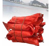 Barriera anti-inondazione, barriera galleggiante in PVC per petrolio, barriera galleggiante in PVC per petrolio, riciclabile, per porti, fiumi e risposta alle emergenze L20M/65.61FT H60cm/23.62inch