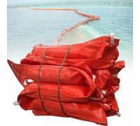 Barriera anti-inondazione, barriera galleggiante in PVC per petrolio, contenimento solido galleggiante per rifiuti, per porti, fiumi e risposta alle emergenze L10M/32.8FT H110cm/43.3inch